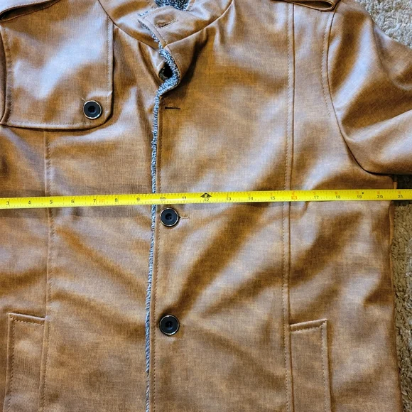 MENS NWOT KP FASHION MAN Faux leather Jacket - Picture 10 of 13